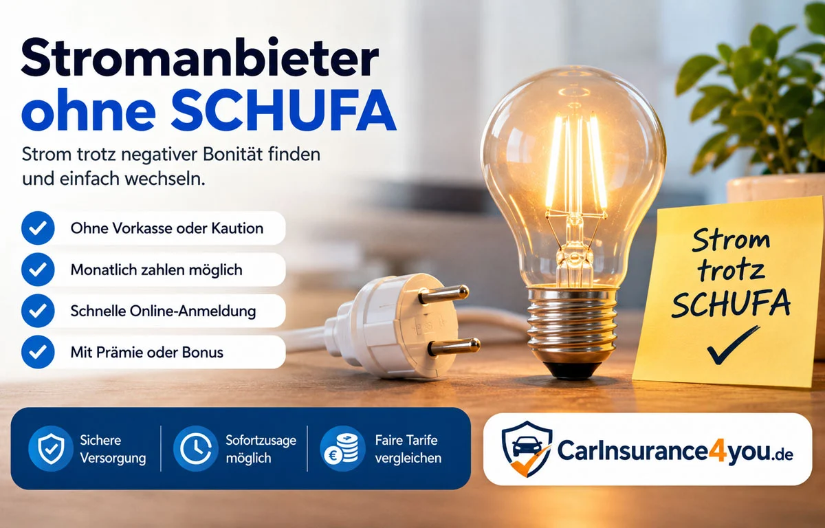 Stromanbieter ohne Schufa - Strom trotz Schufa